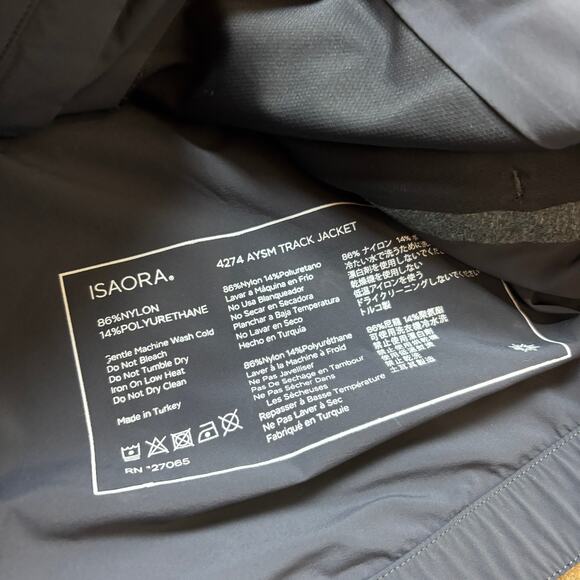 Isaora Training 4274 Asymmetric Zip Front Track Jacket Men's Medium - Picture 7 of 10